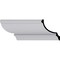 Ekena Millwork 6 1/2"H x 5 3/4"P x 8 5/8"F x 94 1/2"L Claremont Traditional Smooth Crown Moulding MLD06X05X08CL - alternate 1
